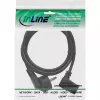 Cabo de alimentação InLine, CEE 7/7 angular / IEC C13 macho 3 pinos angular, 1,8 m