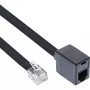 Cabo modular InLine RJ12 6P6C macho / fêmea 10 m
