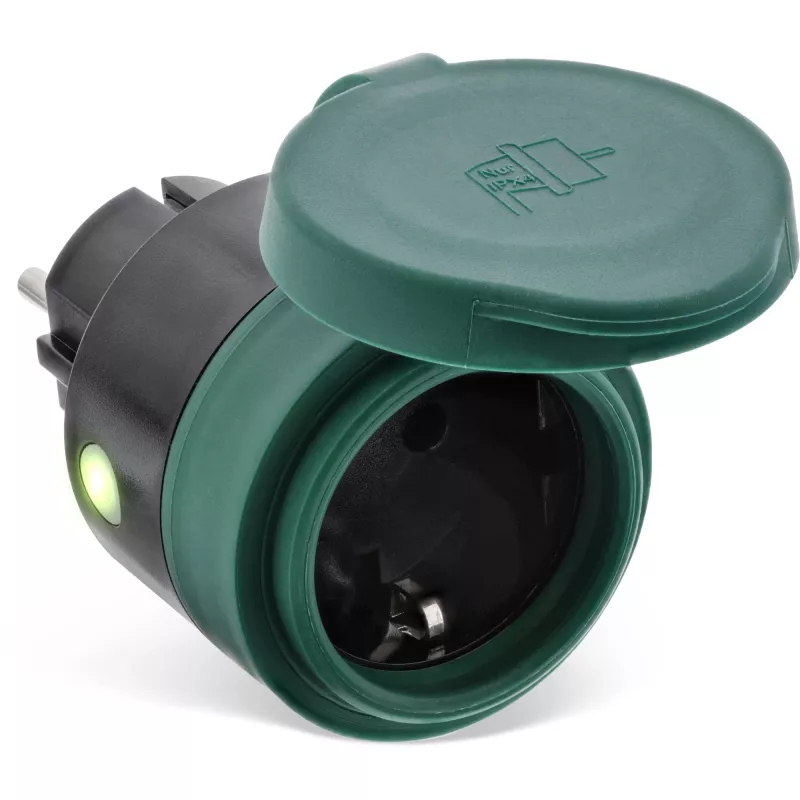 Tomada inteligente InLine para exterior IP44