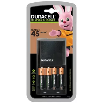 Carregador de pilhas Duracell CEF27 pilhas domésticas AC