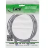 Cabo patch slim InLine, Cat.6A, S/FTP, TPE (LSZH) flexível, PoE, preto, 2 m