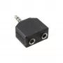 Adaptador de áudio InLine 3,5 mm macho / 2x 3,5 mm fêmea estéreo