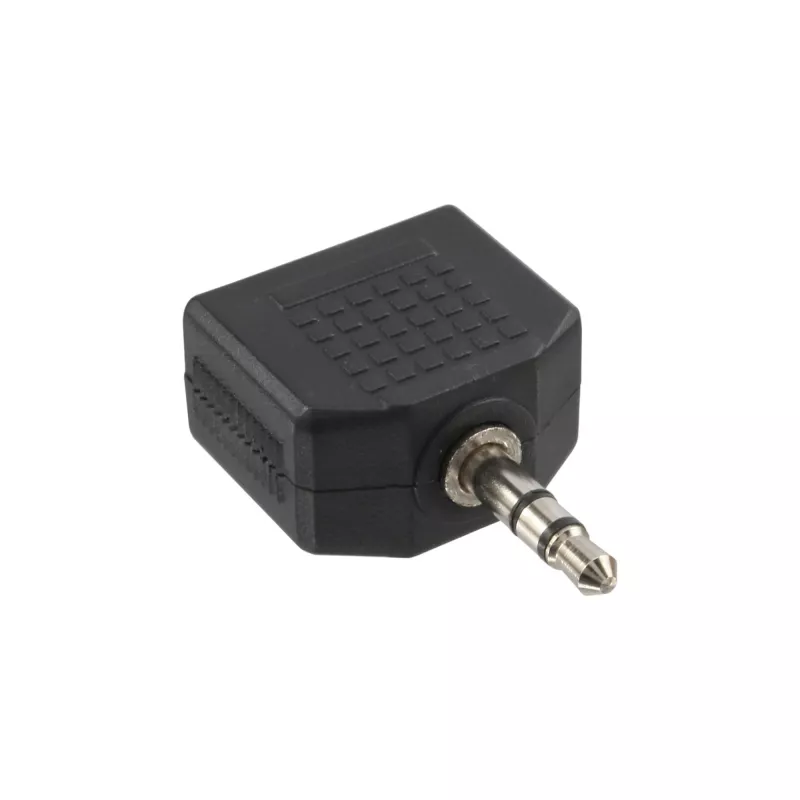 Adaptador de áudio InLine 3,5 mm macho / 2x 3,5 mm fêmea estéreo