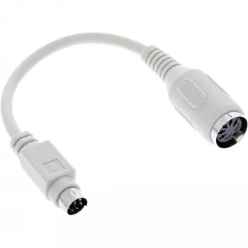 Cabo adaptador de teclado InLine 5 pinos DIN fêmea / PS/2 macho aprox. 10 cm