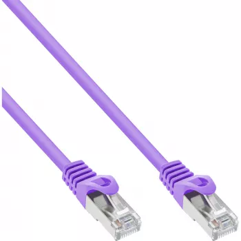 Cabo patch InLine SF/UTP Cat.5e lilás 10 m