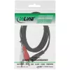 Cabo de áudio InLine 2x RCA macho / 3,5 mm macho estéreo 5 m