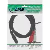 Cabo de áudio 2x ficha RCA / conector fêmea jack 3,5 mm estéreo 0,2 m InLine 89940L