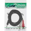 Cabo de áudio 2x conector fêmea RCA / ficha jack 3,5 mm estéreo 0,2 m InLine 89941A