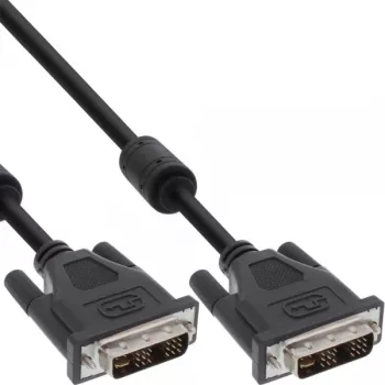 Cabo DVI-I InLine, 18+5 M/M, Single Link, 2 núcleos de ferrite, 2 m