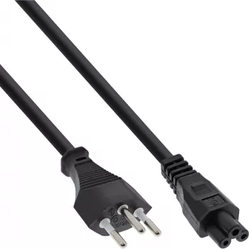 Cabo de alimentação para portátil Suíça conector fêmea 3 pinos 2 m InLine