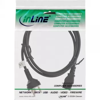 Cabo de alimentação Dinamarca Type-K ficha / ficha IEC C13 3 pinos, 1,8 m InLine