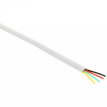 Cabo modular InLine 4 condutores cabo plano branco 100 m rolo
