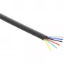Cabo modular InLine 6 condutores cabo plano preto 100 m rolo