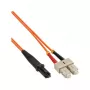 Cabo de fibra ótica duplex InLine MTRJ/SC 50/125 µm OM2 5 m
