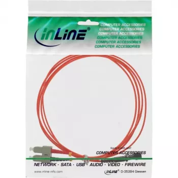 Cabo de fibra ótica duplex InLine MTRJ/SC 50/125 µm OM2 3 m