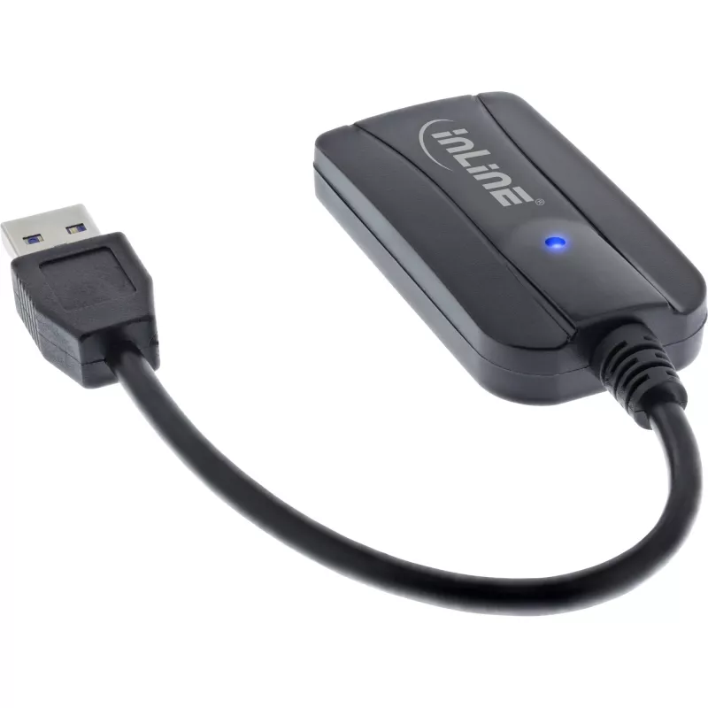 Leitor de cartões InLine USB 3.1 USB-A, para SD/SDHC/SDXC, microSD, compatível com UHS-II