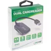 Leitor de cartões InLine USB 3.1 USB-A, para SD/SDHC/SDXC, microSD, compatível com UHS-II