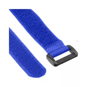 Abraçadeiras de cabos InLine com fecho de velcro 20 x 400 mm 10 unid. azul