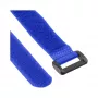 Abraçadeiras de cabos InLine com fecho de velcro 20 x 400 mm 10 unid. azul