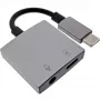 Cabo adaptador de áudio USB-C InLine, USB-C para jack 3,5 mm + PD 30 W