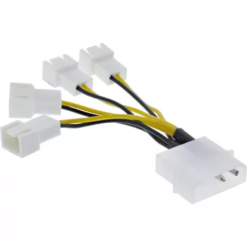 Cabo adaptador de alimentação Molex InLine 33341A 0,05 m 4x conector de ventoinha