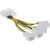 Cabo adaptador de alimentação Molex InLine 33341A 0,05 m 4x conector de ventoinha