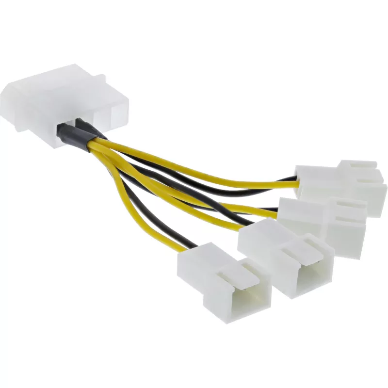 Cabo adaptador de alimentação Molex InLine 33341A 0,05 m 4x conector de ventoinha