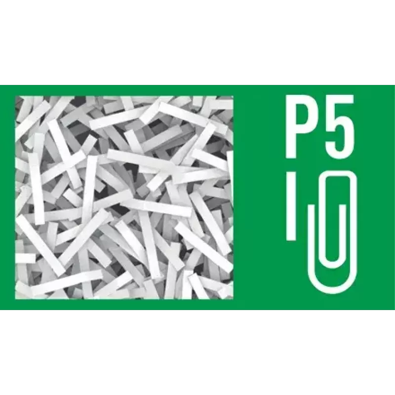 Destruidora de documentos LEITZ IQ Protect Premium 6M P5 – microcorte, 18 L, controlo tátil, 351×204×355 mm
