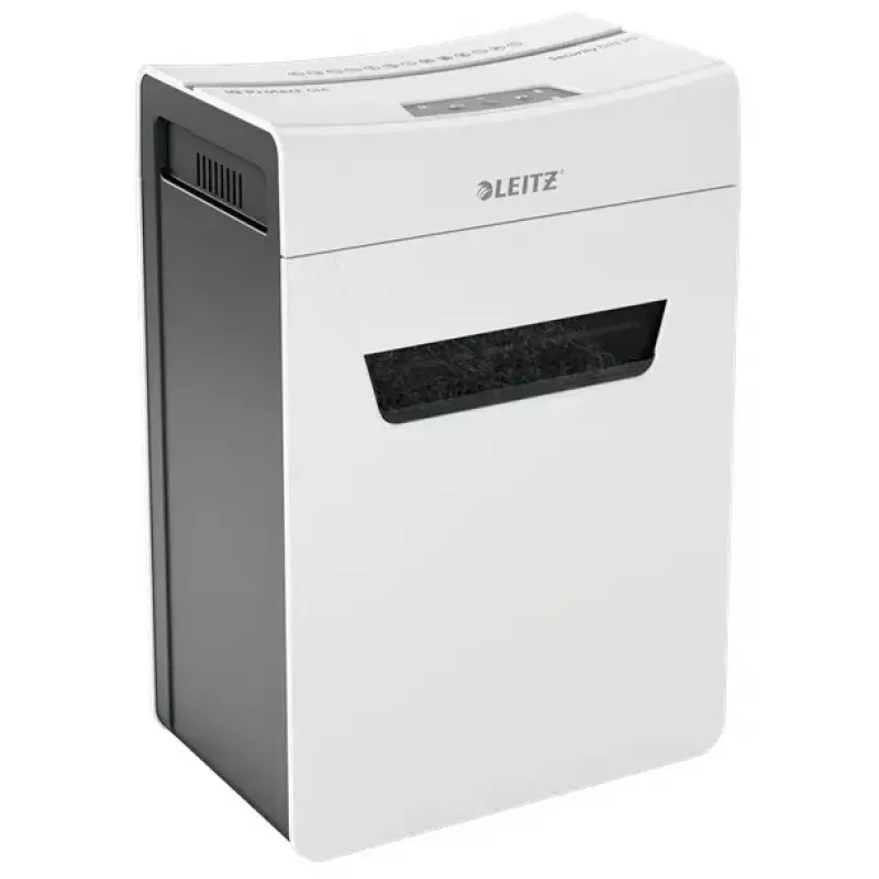 Destruidora de documentos LEITZ IQ Protect Premium 6M P5 – microcorte, 18 L, controlo tátil, 351×204×355 mm