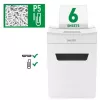 Destruidora de documentos LEITZ IQ Protect Premium 6M P5 – microcorte, 18 L, controlo tátil, 351×204×355 mm
