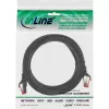 Cabo de rede InLine S/FTP PiMF Cat.6 250MHz PVC CCA preto 0,5m