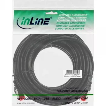 Cabo de rede InLine S/FTP PiMF Cat.6 250MHz PVC CCA preto 5m