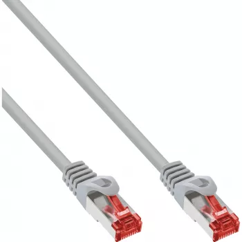 Cabo de rede InLine S/FTP PiMF Cat.6 250MHz PVC CCA cinzento 7,5 m