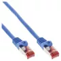 Cabo de rede InLine S/FTP PiMF Cat.6 250MHz PVC CCA azul 3m