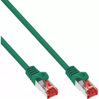 Cabo de rede InLine S/FTP PiMF Cat.6 250MHz PVC CCA verde 1,5m