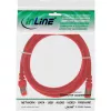 Cabo de rede InLine S/FTP PiMF Cat.6 250MHz PVC CCA vermelho 1m