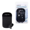 Carregador de automóvel universal LogiLink PA0204, 2 x USB, 10,5 W, 2,1 A, indicador LED, preto