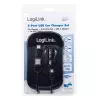Carregador de automóvel universal LogiLink PA0204, 2 x USB, 10,5 W, 2,1 A, indicador LED, preto