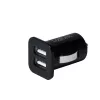 Carregador de automóvel universal LogiLink PA0204, 2 x USB, 10,5 W, 2,1 A, indicador LED, preto