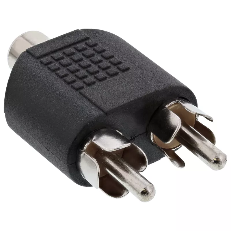 Adaptador de áudio conector fêmea RCA / 2x ficha RCA InLine 99311