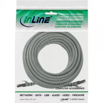 Cabo de rede InLine U/UTP Cat.5e AWG26 cinzento 10 m
