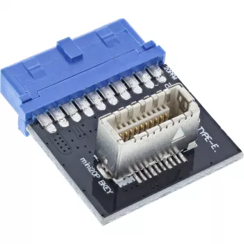 Adaptador interno InLine USB 3.0 para USB 3.1 painel frontal Key-B multicolor