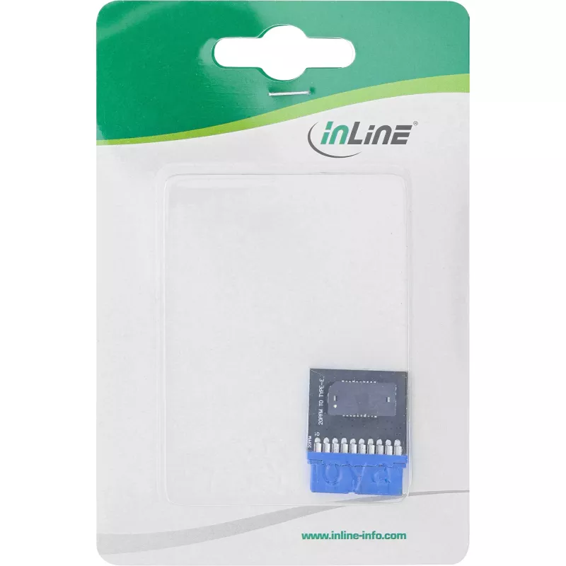 Adaptador interno InLine USB 3.0 para USB 3.1 painel frontal Key-B multicolor