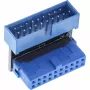 Adaptador USB 3.0 InLine interno, ligação ficha/conector fêmea, angular para baixo