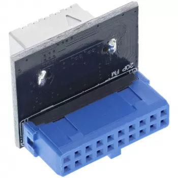 Adaptador interno InLine USB 3.0 para USB 3.1 painel frontal Key-B reto