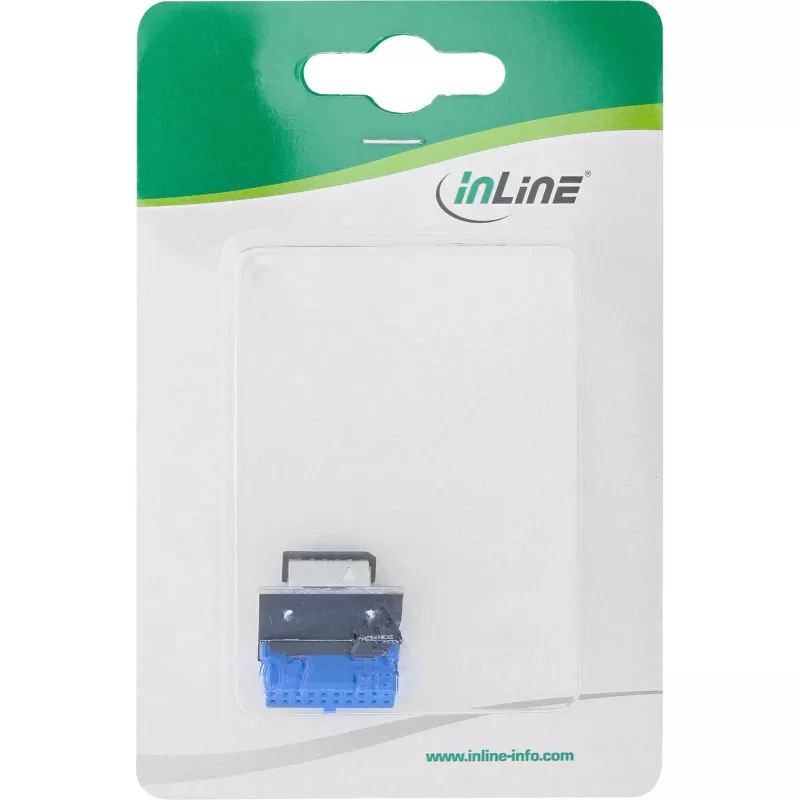Adaptador interno InLine USB 3.0 para USB 3.1 painel frontal Key-B reto