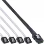 Cabo SAS InLine Mini SAS SFF8087 para 4x SATA direto OCR 0,5 m
