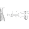 Cabo SAS InLine Mini SAS SFF8087 para 4x SATA direto OCR 0,5 m