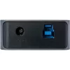 Hub USB 3.2 Gen.1 InLine, 7 portas, com interruptor, alumínio, cinzento, com fonte de alimentação