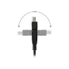 Cabo de rede 180° InLine S/FTP PiMF Cat.6A 500MHz sem halogéneos cobre preto 1m